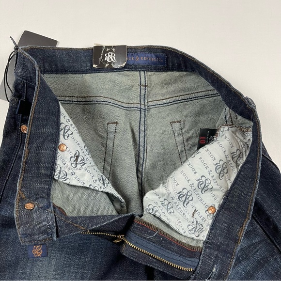 ROCK & REPUBLIC Kasandra Dark Wash Mid-Rise Bootcut Jean Size 10 - Picture 7 of 16